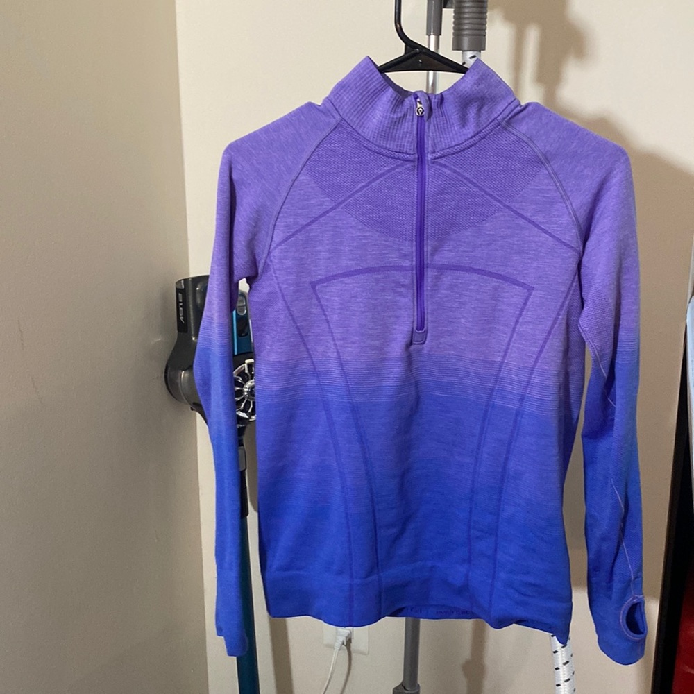 Lululemon Ivivva Half Zip Blue & Purple Ombré